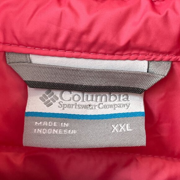 Columbia Womens Plus XXL Pink Puffer Jacket Lightweight Insulated Zip Up - Picture 3 of 9